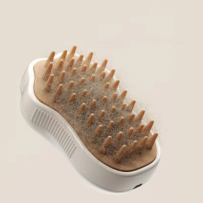 Ultimate 3-in-1 Pet Grooming Brush: Electric Spray Comb for Cats and Dogs with Massaging Action and Hair Removal Features