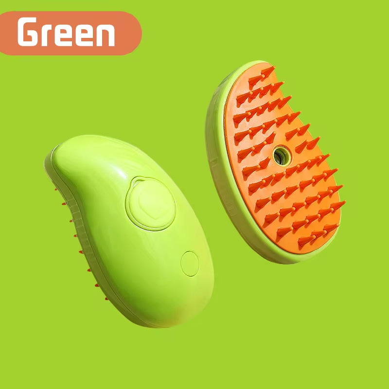 Ultimate 3-in-1 Pet Grooming Brush: Electric Spray Comb for Cats and Dogs with Massaging Action and Hair Removal Features